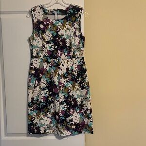 Lands’ End Chic Multicolor Floral Dress